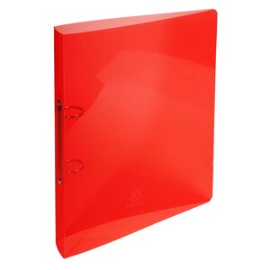 Classeur 2 anneaux 30 mm polypropylène Crystal - A4 maxi couleurs aléatoires x 20 EXACOMPTA