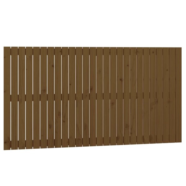 vidaXL Tête de lit murale Marron miel 166x3x90 cm Bois massif de pin