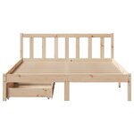 vidaXL Cadre de lit sans matelas 140x200 cm bois massif de pin