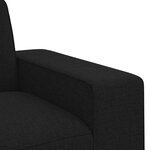 vidaXL Ensemble de Canapés 2 pc Noir tissu