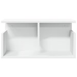 vidaXL Armoire murale 60x20x30 cm blanc bois d'ingénierie