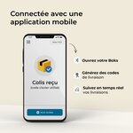 Boîte aux lettres et colis 2-en-1 connectée Boks One + Porte arrière pour encastrement (RAL 1015)