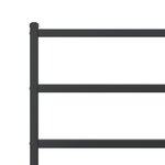 vidaXL Cadre de lit métal sans matelas avec tête de lit noir 100x200cm