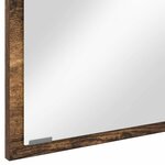 vidaXL Miroir Chêne fumé 90 x 8 5 x 37 cm Bois d'ingénierie