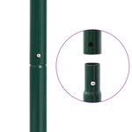 vidaXL Roller à gazon tiré avec des pinces aérateur Vert 127 5 x 44 cm