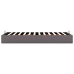 vidaXL Cadre de lit ottoman sans matelas gris 90x200 cm similicuir