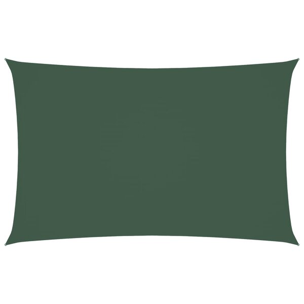 vidaXL Voile de parasol tissu oxford rectangulaire 2x4 5 m vert foncé