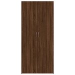 vidaXL Armoire à chaussures Chêne marron 80x35 5x180cm Bois ingénierie