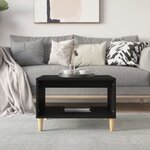 vidaXL Table basse Noir 60x50x40 cm Bois d'ingénierie