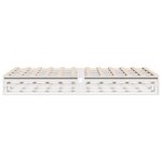 vidaXL Cadre de lit sans matelas blanc 150x200 cm bois de pin massif