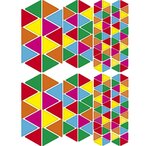 Sachet de 20 planches géométriques format  16 x 21 cm triangles maildor
