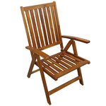 vidaXL Ensemble à manger d'extérieur 7 Pièces Bois d'acacia solide