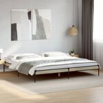 vidaXL Cadre de lit sans matelas chêne sonoma 200x200 cm