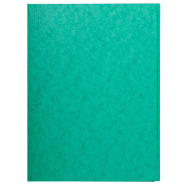 Chemise Simple Sans Élastique Avec 3 Rabats Carte Lustrée 400gm2 - A4 - Vert - X 25 - Exacompta