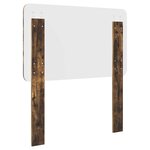 vidaXL Tête de lit Chêne fumé 80 cm Bois d'ingénierie