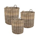 Cache-pots hauts en poelet (lot de 3)