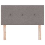 vidaXL Tête de lit LED avec des lumières à LED Taupe 90 cm Polyester