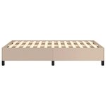 vidaXL Cadre de lit sans matelas cappuccino 120x190 cm similicuir