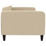 vidaXL Lit de repos sans matelas crème 90x200 cm tissu