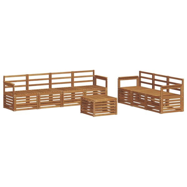 vidaXL Ensembles de canapés 8 pc Naturel Bois d'Acacia Massif