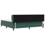 vidaXL Lit à ressorts avec matelas gris foncé 80x200 cm en velours