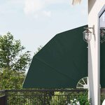 vidaXL Écran de confidentialité pour balcon Vert foncé 140 x 140 cm