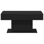 vidaXL Table basse Chêne noir 96 x 50 x 45 cm Bois d'ingénierie