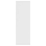 vidaXL Bibliothèque/Buffet Blanc 50x25x80 cm Bois d’ingénierie