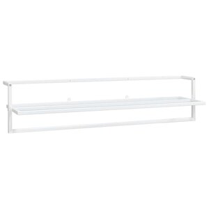 vidaXL Porte-serviettes Blanc 95x25x22 cm Fer