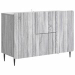 vidaXL Buffet Sonoma gris 89 x 34 5 x 62 cm Bois d'ingénierie