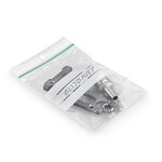 Sachet zip 50  recyclé à bandes blanches 60 microns raja 20x20 cm (lot de 1000)