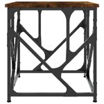 vidaXL Table basse chêne fumé 45x45x47 5 cm bois d'ingénierie