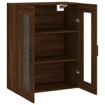 vidaXL Armoire murale chêne marron 69 5x34x90 cm