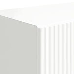 vidaXL Meuble TV mural Montage mural Blanc brillant 59 5 x 31 x 100 cm