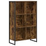 vidaXL Bibliothèque Chêne Fumé 99 5 x 30 x 108 5 cm Bois d'ingénierie