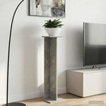 vidaXL Support de Plante 2 pièces Gris béton 25 x 25 5 x 100 5 cm