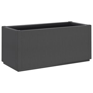 vidaXL Jardinière gris foncé 80x36x35 cm PP