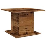 vidaXL Table basse vieux bois 55 5x55 5x40 cm bois d'ingénierie