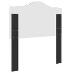 vidaXL Tête de lit Chêne noir 75 cm Bois d'ingénierie