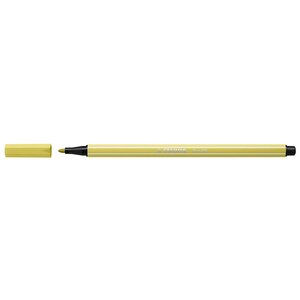 Stylo feutre Pen 68  jaune moutarde STABILO
