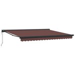 vidaXL Auvent rétractable automatique marron 400x300 cm
