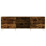 vidaXL Meuble TV chêne fumé 150x30x50 cm bois d'ingénierie