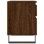 vidaXL Tables de chevet 2 Pièces chêne marron 40x35x50 cm bois ingénierie