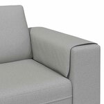 vidaXL Canapé de salon 3 Pièces Gris nuage Polyester