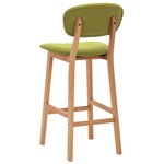 vidaXL Tabourets de bar lot de 2 vert tissu