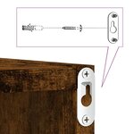 vidaXL Étagères murales sous forme de cube 4 Pièces chêne fumé 30x15x30cm