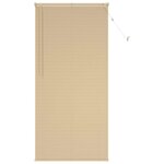 vidaXL Store Vénitien Réglable Marron clair avec motif 213 x 80 cm PVC