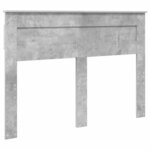 vidaXL Tête de lit Gris béton 140 cm Bois d'ingénierie