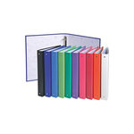 EXACOMPTA - Classeur a anneaux - Dos 40 mm - 21 x 29,7 - 4 anneaux - Remborde plastique 18/10eme - Couleur blanche