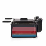 Princess friteuse double 6 l 3600 w noir 183028